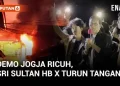 VIDEO: Sri Sultan HB X Berupaya Tenangkan Demo Ricuh di Polda DIY