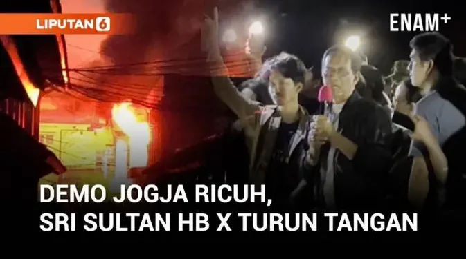 VIDEO: Sri Sultan HB X Berupaya Tenangkan Demo Ricuh di Polda DIY