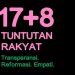 Makna 17+8 Tuntutan Rakyat yang Ramai di Digaungkan oleh Influencer dan Warganet di Medsos