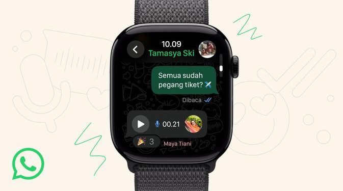 Aplikasi WhatsApp Kini Tersedia di Apple Watch, Simak Fitur-Fiturnya