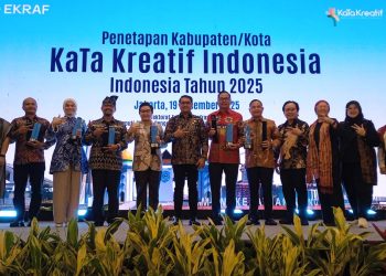 Penghargaan Menekraf untuk 6 Kabupaten/Kota Kreatif di Indonesia 2025