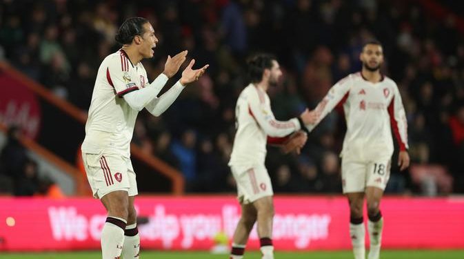 Liverpool Kalah Dramatis dari Bournemouth, Ini Alasan Virgil van Dijk Gara-gara Angin